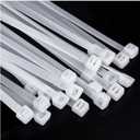 Large Zip Ties 24 Inch White
Heavy Duty Zip Ties for Outdoor Use, 50 Pcs Strong Extra Long Cable Ties, Big Industrial Plastic Tie Wraps (24 Inch, 0.3 Wide, 50 Pcs)