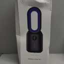 let'me 13 Inch Desk Fan, Bladeless Table Fan, 106 Oscillating Fan Touch Control with 3 Speeds and Night Light, Small Quiet Desk Fan for Personal, Office, Nightstand (grey)