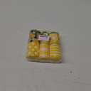 CCINEE 6 Rolls Wired Edge Ribbons with Lemon,2.5 Inch×26 Yards Yellow Satin with Lemon Polka Dot Stripe Plaid Check for Wreath Floral Arrangements Crafts Wrapping Supplies DIY Hair Bow
