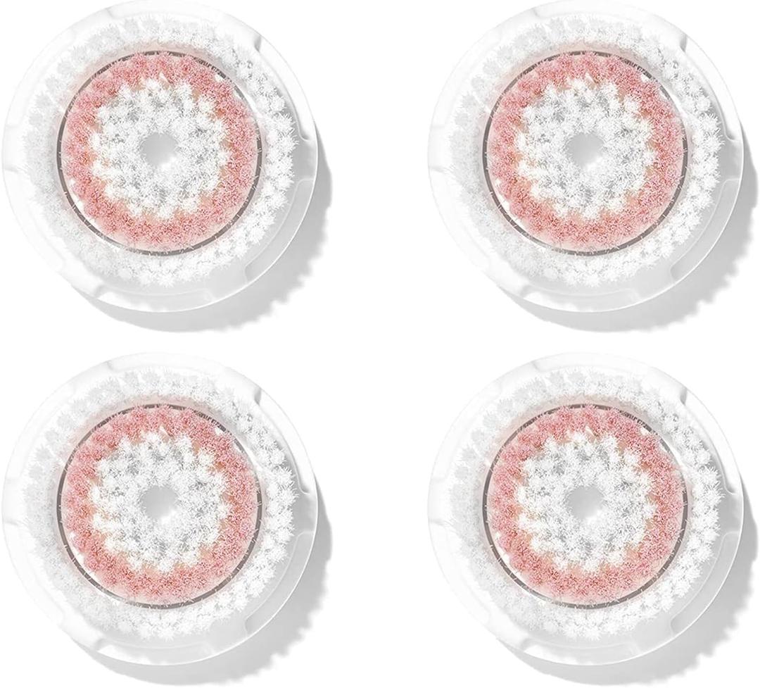 Clarisonic Radiance Facial Cleansing Brush Head Replacement Compatible with Mia 1, Mia 2, Mia Fit, Alpha Fit, Smart Profile Uplift and Alpha Fit X, 4 Count