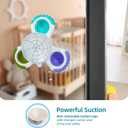 LiKee Strong Suction Cup Fidget Rotating Sensory Bath Toys for Baby Christmas Stocking Stuffers, Airplane Car Travel Table & Window Toys for Toddler Boys and Girls, 10+ Months