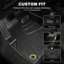 AOMSAZTO Floor Mats for Chevy Malibu 2016-2025 - 1st and 2nd Row All Weather Protection Car Liner for Chevrolet Malibu Accessories