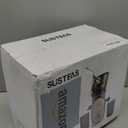 SUSTEAS Cold Press Juicer, 5.3" Feed Chute Slow Masticating Machines with 300W, Fit Whole Fruits & Vegetables, High Juice Yield, Easy to Clean, White