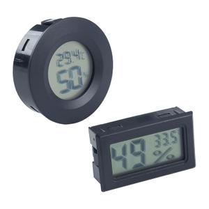 3D Printer Accessories Mini Circular and Square Hygrometer Thermometer Kit: Fahrenheit or Celsius Meter Digital LCD Monitor for DIY Enclosure Filament Spool 3D Printing Work Studio Workshop