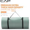 CAP Barbell 1-Inch High Density Exercise Yoga Mat with Strap | Multiple Colors