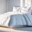 White Classic White Queen Duvet Cover Set, Microfiber Duvet Cover with Zipper, Duvet Cover Set of 1 Down Comforter Cover with 2 Pillow Shams, Luxury Comforter Cover Queen Size | Comforter Not Included