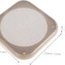 Gatuida Square Speaker Cover with 4 Screws Car Audio Decorative Circle Metal Mesh Grill Protection Net Automotive Accessories DIY Home Car Speaker Decoration Plate
