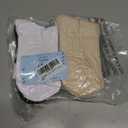 AugRing Women's Striped Cotton Crew Socks Cozy Casual Athletic Quarter Socks for Running & Gym Size 5-11