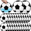 24pcs Soccer Snack Bags with Handles Reusable Sealed Candy Bags, Stand-up Bottom Goodie Bags for Soccer Sport Game Day Practice Birthday Gifts and Soccer Party Supplies, Soccer Training Treat Bags (1 Count (Pack of 24))