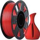 Creality 3D Printer Filament 1.75mm, Ender PLA Filament No-Tangling Smooth Printing Without Clogging No Warping, Fit Most FDM 3D Printers, 1kg Spool, Dimensional Accuracy +/- 0.02mm, Red