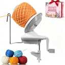 SPEENSUN Yarn Winder for Crocheting and Knitting, 3.5 oz / 100 g Manual Yarn Ball Winder, Easy-to-Install Yarn Spinner with Lower Noise, Stable Clamp, Mothers Day Gift for Mom, Gift Box