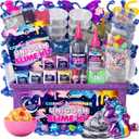 Original Stationery Unicorn Slime Kit for Girls Ages 712, DIY Shimmer Slime Set with Glow-in-The-Dark, Pearlescent, Holographic & Glitter Slimes, Creative Craft, Birthday Gift for Kids