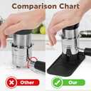 Portafilter Holder with Ninja Coffee Machines, Silicone Tamping Mat Compatible for Ninja Luxe Cafe ES601 ES701 (Black)