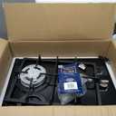 Gas Stove 2 Burner Propane Cooktop 12 inch, Nafewin Tempered Glass Portable Gas Cooktop Stove Burner with Thermocouple Protection, Lpg/Ng Dual Fuel Built-in Hob for Apartments, Outdoor, Rvs, 12 Inch Gas Cooktop-Black