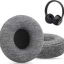 Gvoears Replacement Ear Pads for Beats Solo 3, Ear Cushions for Beats Solo 2 & Solo 3 Wireless/Wired On-Ear Headphone Earpads, Ear Cups with Stronger 3M Adhesive, Added Thickness & Velvet Fabric (Gray Velour)