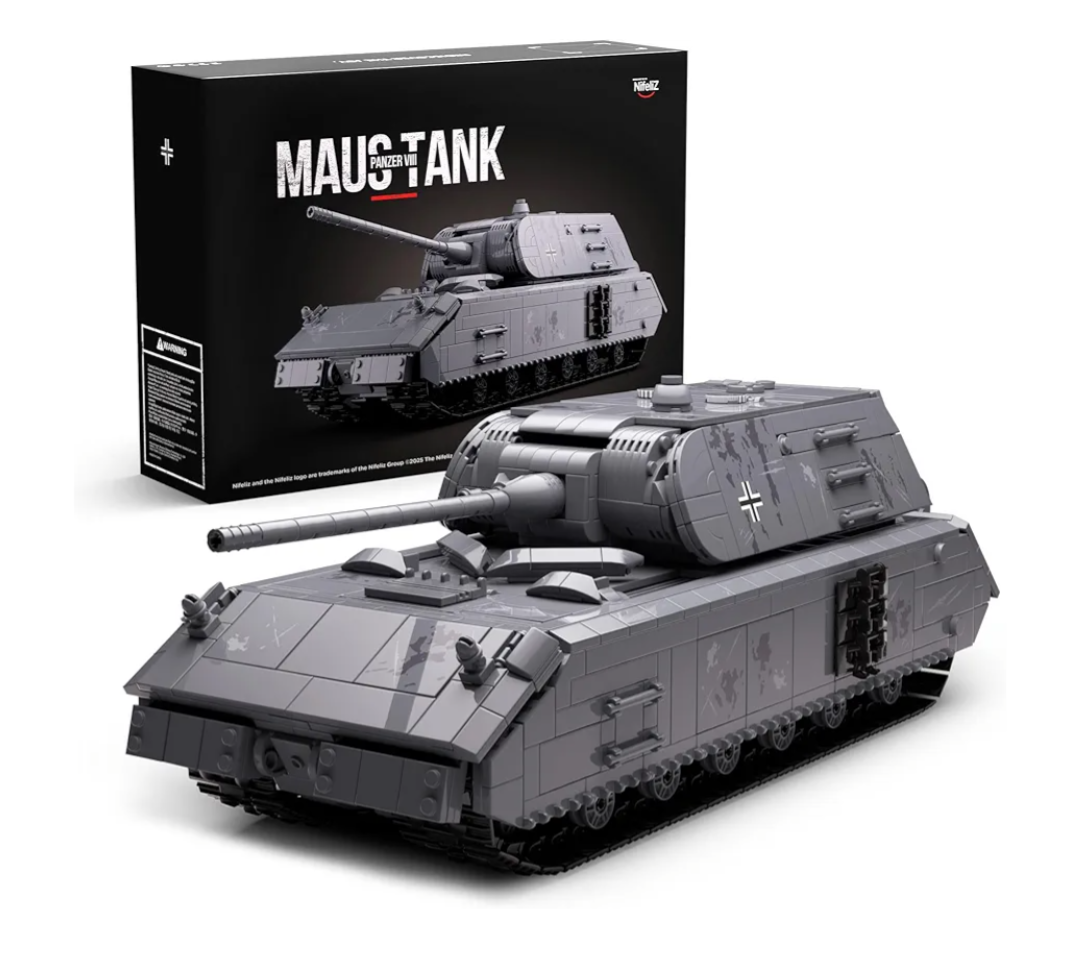 Nifeliz Maus Tank Building Model, WW2 Collectible Military Panzer VIII Tank for Adults, Army Model to Build and Display, Gift Ideal for Military Fans (NF10289)