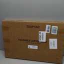 Laptop Bed Desk, Foldable Lap Desk, Portable Lap Table, Laptop Stand with Cup Holder & Tablet Slot & Lifting Handle for Working Writing Drawing & Eating - Black