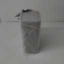 TrashAid Bathroom Trash Can with Lid, 2.6 Gallon / 10 Liter Small Garbage Can with Press Top Lid, Plastic Wastebasket with Pop-up Lids for Toilet, Office, Bedroom, Living Room, Grey