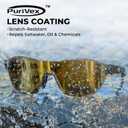 KastKing Nizini Polarized Sports Fishing Sunglasses, With PuriVex Protective Lens Coating, Rimless Wrap Design, Men Women