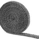 Stanbroil Graphite Impregnated Fiberglass Flat Rope Seal Gasket Replacement for Wood Stoves - 5/8" x 1/8" x 84"