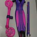 Gotrax KS1 Kids Kick Scooter, LED Lighted Wheels and 3 Adjustable Height Handlebars, Lean-to-Steer & Widen Anti-Slip Deck, 3 Wheel Scooter for Boys & Girls Ages 2-8 and up to 110 Lbs