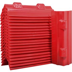 ENJ 20 Pack Red Flatbed Edge Protectors for Cargo Loads Corner Protectors Flatbed Used Together with Webbing to Protect Cargo (12")