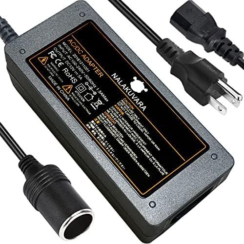 AC to DC Converter 110V to 12V 5A 60W Car Cigarette Lighter Adapter - Wall Plug Outlet Female Socket Converter - 110/120 to 12 Volt AC/DC Adapter Power Supply AC to DC Converter 110V to 12V 5A 60W Car Cigarette Lighter Adapter - Wall Plug Outlet Female Socket Converter - 110/120 to 12 Volt AC/DC Adapter Power Supply