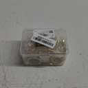 Hotop 60 Pieces 1.26 Inch Metal Drapery Curtain Rings Curtain Hanging Rings and 60 Pieces Metal Drapery Pin Hooks for Drapes Window Door Shower (Gold)