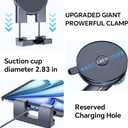 Coolpow Tablet Holder for Car ipad Holder for CarWindshield+Dash Suction Cup ipad Mount for Truck Stand360 Tablet Car Mount Mother's Day for All 4.7"-12.9" Apple iPad Samsung Galaxy Tab