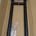 EaseLife 16" Push Pull Door Handle,Double Sided H Shape Sliding Door Handle,Matte Black,Stainless Steel,Fit for Glass Door Wooden Door