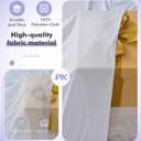 50ft x 40ft White Ceiling Drapes 10-Pack for Wedding Party Hang-Kit
