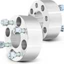SCITOO 2X 2 inch 4x101.6 Wheel Spacers Adapters 4 Lug 4x101.6mm to 4x101.6mm 1/2" Studs 59mm Compatible with Ez Go EZGO Go-lf Carts Club Car Ez-Go (As Shown)
