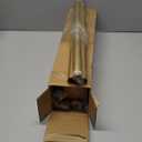 2 Pack Gold Curtain Rods for Windows 48 to 84 inch,1" Adjustable Heavy Duty Window Curtain Rod with Leaf Finials,Rustic Decorative Drapery Rods Set,Size:36-88''