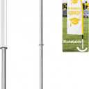 Hahafelt 2 Pcs Rotatable 22.7in Feather Flag Base, Ground Spike Stake
