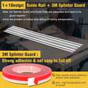 110" Track Saw Guide Rail for DeWalt Track Saws, 55" x 2 Guide Rail with Connector Replacement for DeWalt DWS5022, Perfect for Woodworking and Longer Cuts, Aluminum Extruded