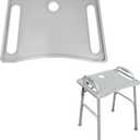 Walker Tray with Cup Holder, Molded Plastic Food Tray, Fits Most Folding Walkers