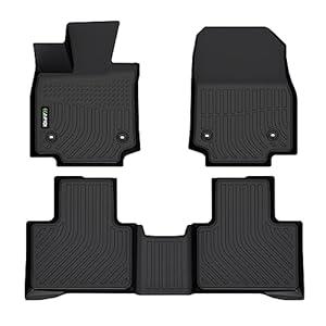 HAFIDI Floor Mats Custom for RX 2025 2024 2023 (RX350 RX350h RX500h) NOT for RX450h+ PHEV All Weather Protection TPE Heavy Duty Non-Slip Floor Liners Fits Front& 2nd Row Full Set Accessories, Black