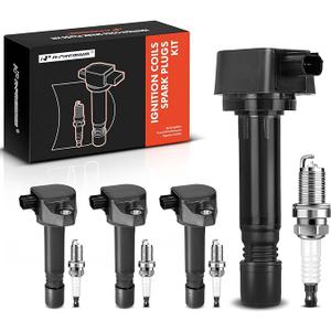 A-Premium Set of 4 Ignition Coil Pack and Iridium Spark Plugs Compatible with Honda Civic 2006-2011 L4 1.8L