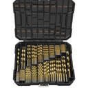 ENERTWIST Titanium Drill Bit Kit Set for Metal and Wood 230-Piece - Coated HSS Conventional 118 Deg Tip from 3/64inch up to 1/2 Inch, ET-DBA-230A