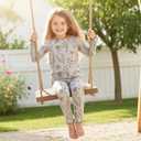 PATPAT Kids Pajama Set,Snug Fit Pjs with Soft Tencel Lyocell Wool Blend, All-Season Comfort, Ages 2-12 Years (Botanical Garden)