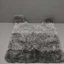 Exclusivo Mezcla Toilet Rugs U-Shaped Extra Soft Non Slip Absorbent Water Microfiber Bath Rugs, Machine Washable Quick Dry Bath Mats for Toilet, Gradient Grey