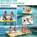 AWSUM Inflatable Floating Dock Air Dock Platform Floating Island Raft with None-Slip Surface for Pool Beach Ocean