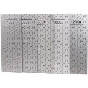 5 Pieces Diamond Sharpening Stone Set,Diamond Lapping Plate Coarse/Medium/Fine Grit Sharpener,400/600/800/1000/1200 Grit