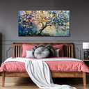 AOZEMI Large Tree Wall Art Colorful Home Decor Modern Canvas Picture Art for Living Room Bedroom Office Abstract Artwork Prints 24"x 48"