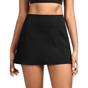 Colorfulkoala Dreamlux Skirts for Women High Rise Athletic Golf Tennis Skorts Built-in Shorts with Pockets (Large, Black) Colorfulkoala Dreamlux Skirts for Women High Rise Athletic Golf Tennis Skorts Built-in Shorts with Pockets (Large, Black)