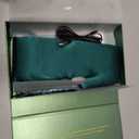 Silk Heated Eye Mask, USB Corded Electric Face Heating Pad for Sinus Pressure Relief, Warm Eye Compress for Dry Eyes, Stye and Tension Headache with 3 Temp Settings & 30-Min Auto Off, Forest Green