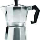 Primula Classic Stovetop Espresso and Coffee Maker, Moka Pot for Italian and Cuban Caf Brewing, Greca Coffee Maker, Cafeteras, 3 Espresso Cups, Silver