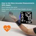 Blood Pressure Monitor Adult Cuff, Blood Pressure Cuff Monitor Wrist, Blood Pressure Machine Home Use 5.3-8.5" Irregular Heartbeat Monitoring APP Automatic Bluetooth High Accuracy Aspen Black