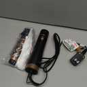 Round Hair Blow Dryer Brush - 1.2 Inch Ceramic Barrel Hair Dryer Brush for Short/Middle Hair, One Step Drying, Volumizing, Straightening and Styling, Negative Ionic Dryer Brush (Black-Golden, 1.2)