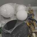 Fiqevs 3 Globe Mid Century Modern Floor Lamp for Living Room, Gold Floor Lamp with Frosted Glass Shade and LED Bulbs, Warm Light Standing Tall Pole Lamp for Bedrooms, Office - Antique Brass